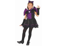 Role play-set for kids Bat Witch (dress, wings, glovelets, hairband), size 110/120 cm